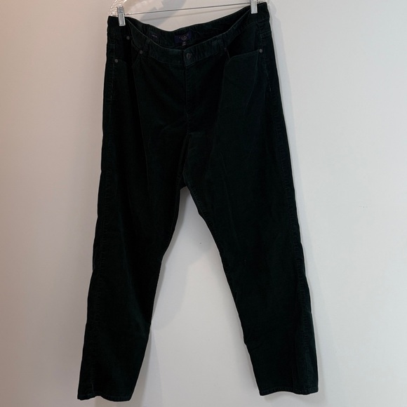 Talbots Corduroy Dark Green Women's Pants 20W 31" inseam - Picture 2 of 5